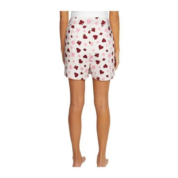 Wildfox Intimates Womens Red White Hearts Soft Shorty Pajamas 2 Pc Set Sz XL New - Picture 12 of 14